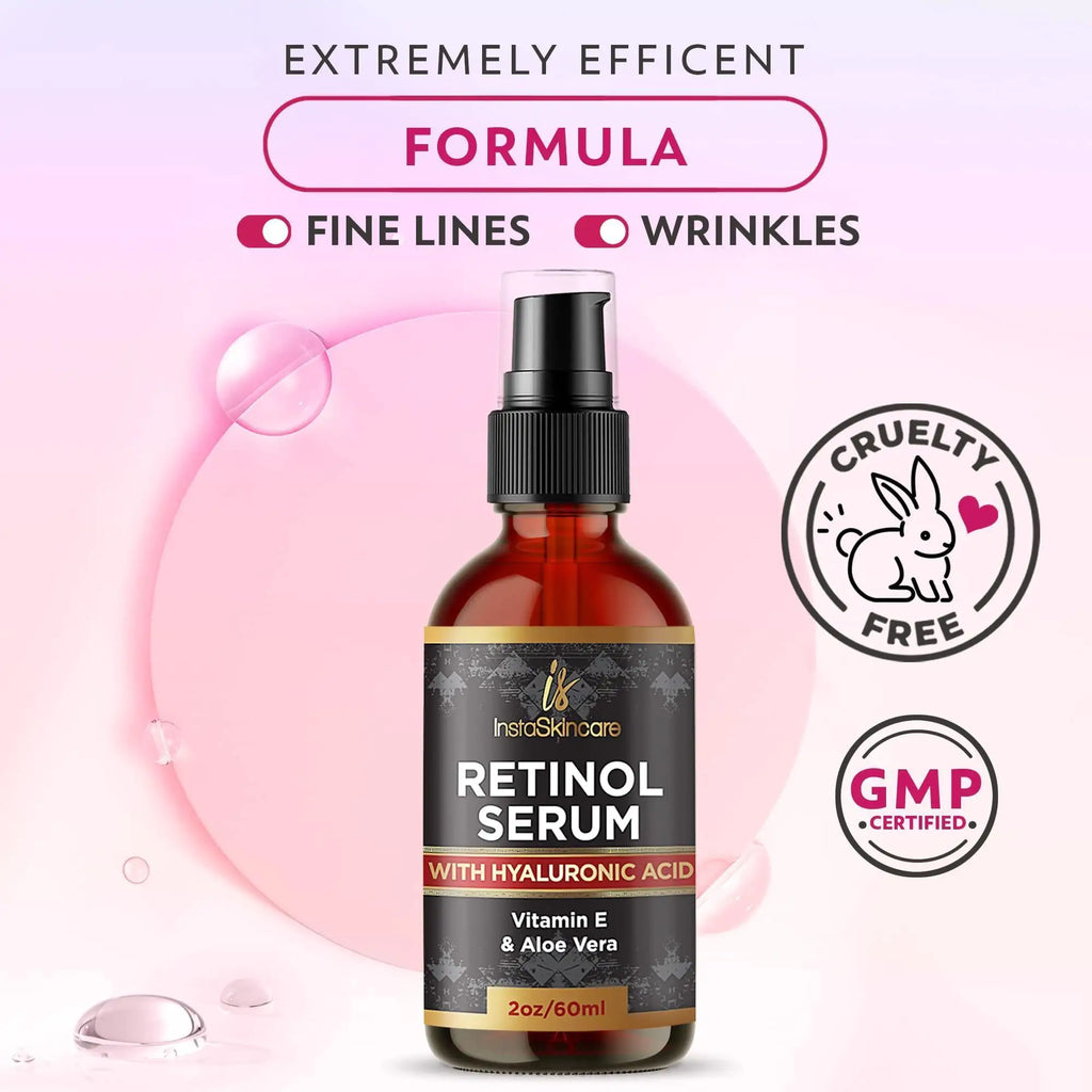 Retinol & Hyaluronic Face Serum - Double Size 2oz