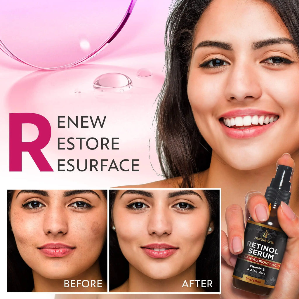 Retinol & Hyaluronic Face Serum - Double Size 2oz