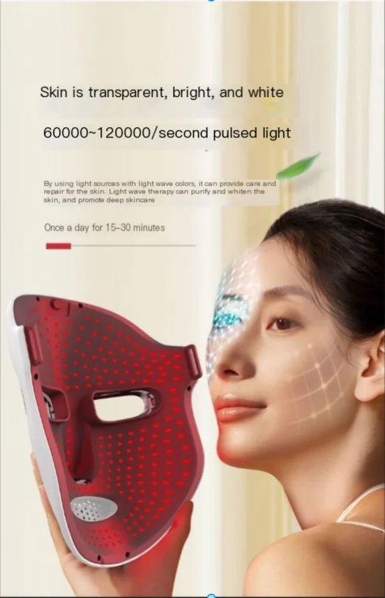 Micaglow 7-Color LED Light Therapy Facial Mask